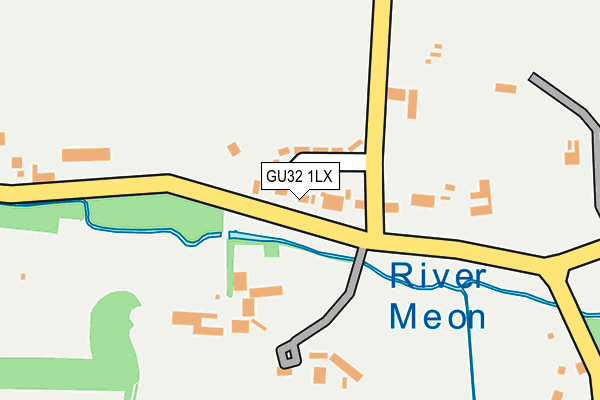 GU32 1LX map - OS OpenMap – Local (Ordnance Survey)