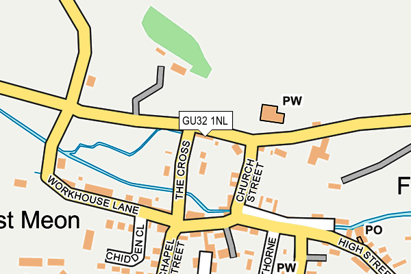 GU32 1NL map - OS OpenMap – Local (Ordnance Survey)