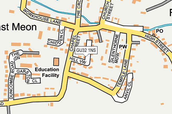 GU32 1NS map - OS OpenMap – Local (Ordnance Survey)