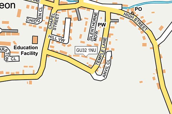 GU32 1NU map - OS OpenMap – Local (Ordnance Survey)