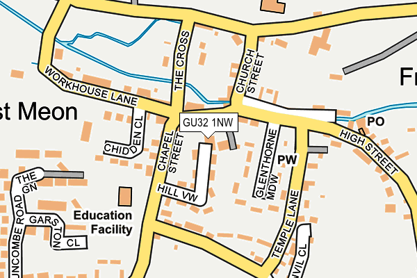 GU32 1NW map - OS OpenMap – Local (Ordnance Survey)