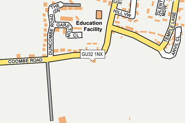 GU32 1NX map - OS OpenMap – Local (Ordnance Survey)