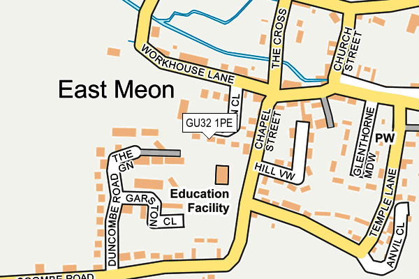GU32 1PE map - OS OpenMap – Local (Ordnance Survey)