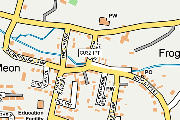 GU32 1PT map - OS OpenMap – Local (Ordnance Survey)