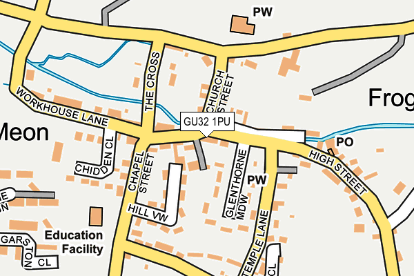 GU32 1PU map - OS OpenMap – Local (Ordnance Survey)