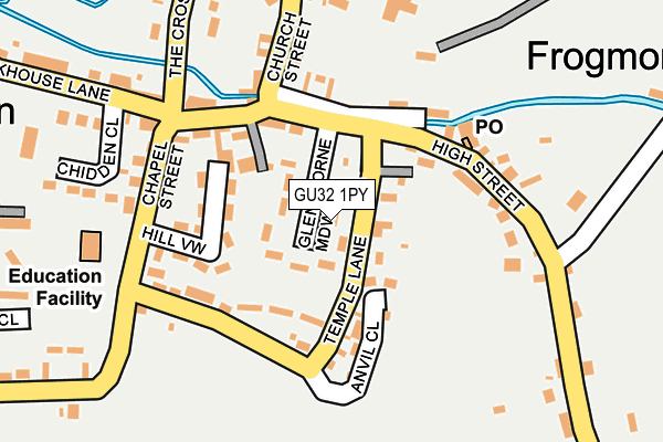 GU32 1PY map - OS OpenMap – Local (Ordnance Survey)