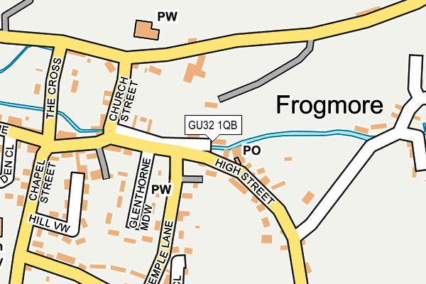 GU32 1QB map - OS OpenMap – Local (Ordnance Survey)