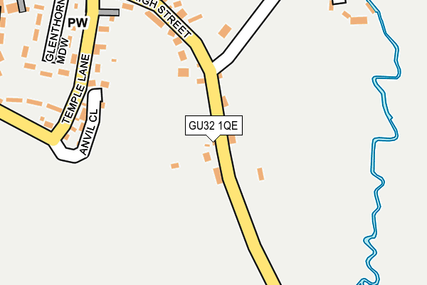 GU32 1QE map - OS OpenMap – Local (Ordnance Survey)