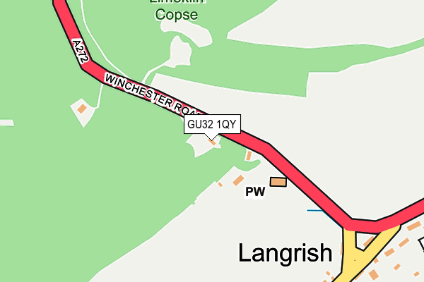 GU32 1QY map - OS OpenMap – Local (Ordnance Survey)
