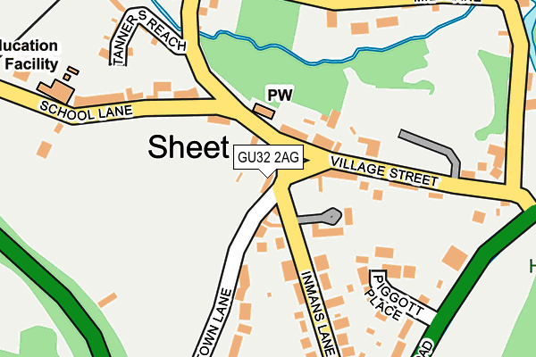 GU32 2AG map - OS OpenMap – Local (Ordnance Survey)