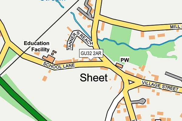 GU32 2AR map - OS OpenMap – Local (Ordnance Survey)