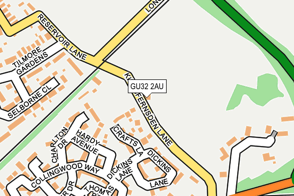 GU32 2AU map - OS OpenMap – Local (Ordnance Survey)