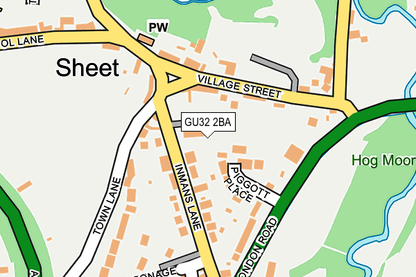 GU32 2BA map - OS OpenMap – Local (Ordnance Survey)
