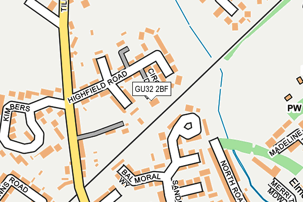 GU32 2BF map - OS OpenMap – Local (Ordnance Survey)