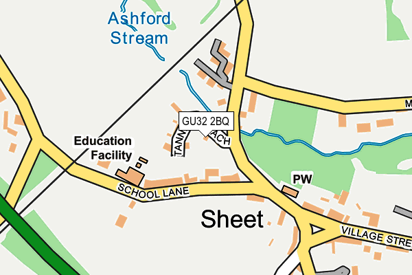 GU32 2BQ map - OS OpenMap – Local (Ordnance Survey)