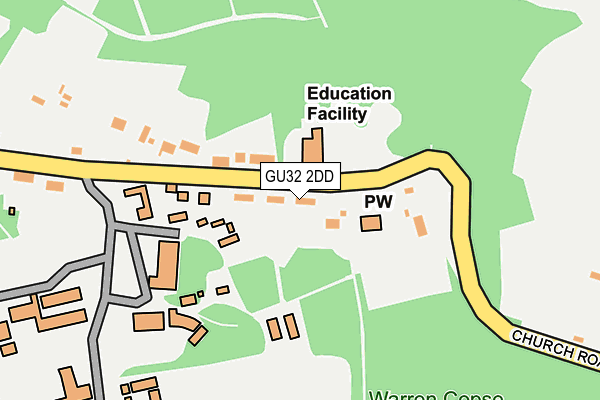 GU32 2DD map - OS OpenMap – Local (Ordnance Survey)