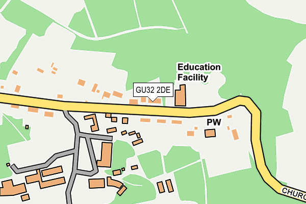 GU32 2DE map - OS OpenMap – Local (Ordnance Survey)