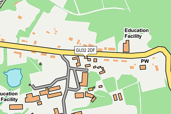 GU32 2DF map - OS OpenMap – Local (Ordnance Survey)