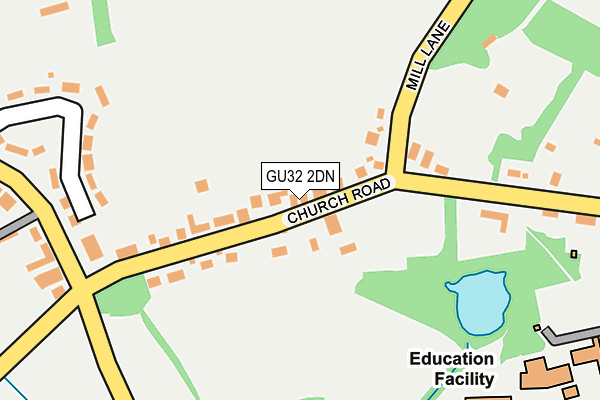 GU32 2DN map - OS OpenMap – Local (Ordnance Survey)