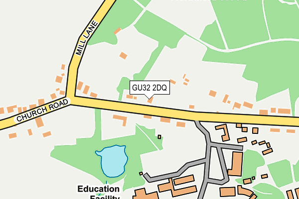 GU32 2DQ map - OS OpenMap – Local (Ordnance Survey)