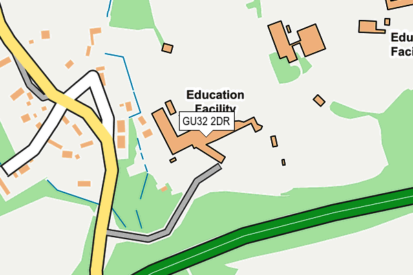 GU32 2DR map - OS OpenMap – Local (Ordnance Survey)