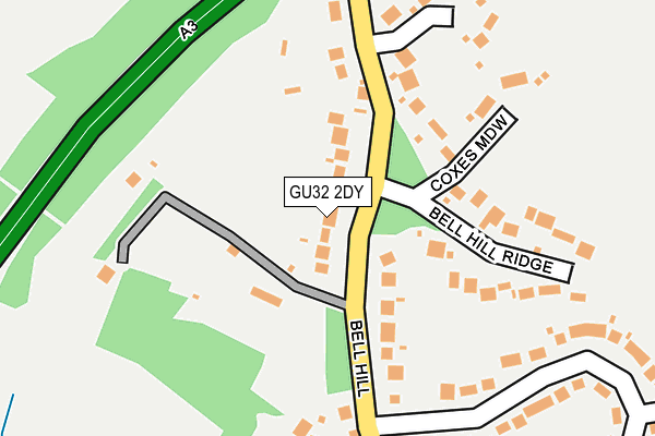 GU32 2DY map - OS OpenMap – Local (Ordnance Survey)