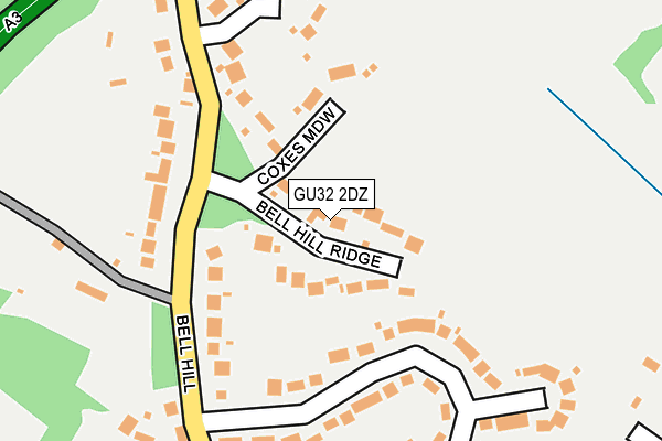 GU32 2DZ map - OS OpenMap – Local (Ordnance Survey)
