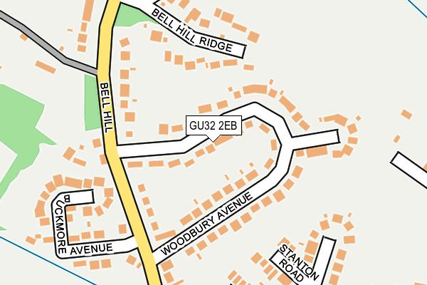 GU32 2EB map - OS OpenMap – Local (Ordnance Survey)