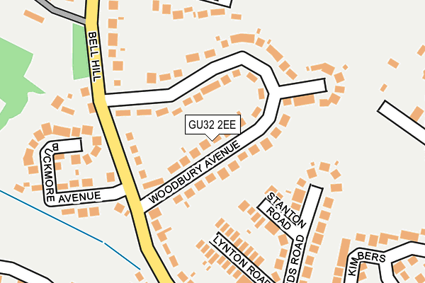 GU32 2EE map - OS OpenMap – Local (Ordnance Survey)