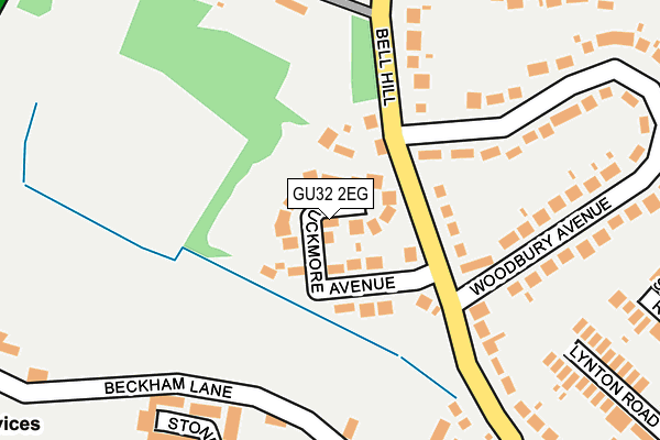 GU32 2EG map - OS OpenMap – Local (Ordnance Survey)