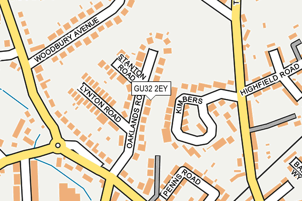 GU32 2EY map - OS OpenMap – Local (Ordnance Survey)