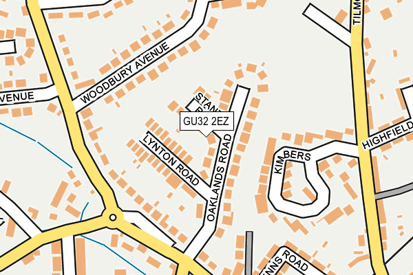 GU32 2EZ map - OS OpenMap – Local (Ordnance Survey)