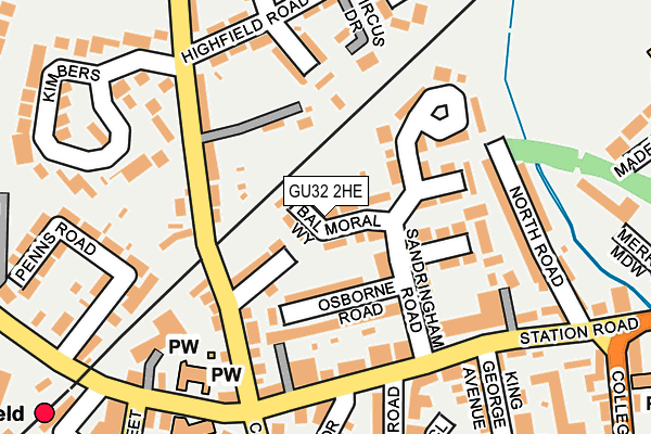 GU32 2HE map - OS OpenMap – Local (Ordnance Survey)