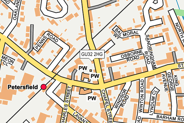 GU32 2HG map - OS OpenMap – Local (Ordnance Survey)