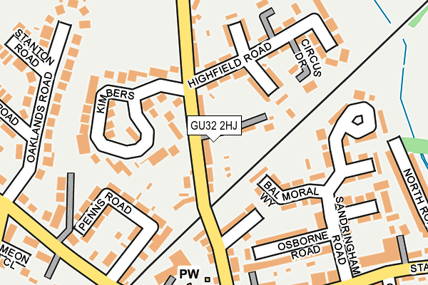 GU32 2HJ map - OS OpenMap – Local (Ordnance Survey)