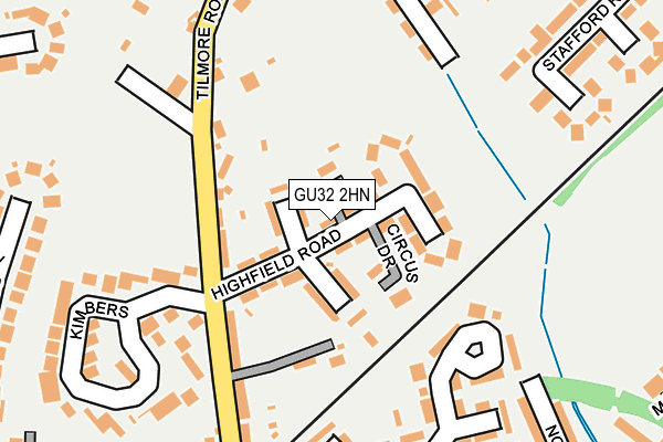 GU32 2HN map - OS OpenMap – Local (Ordnance Survey)