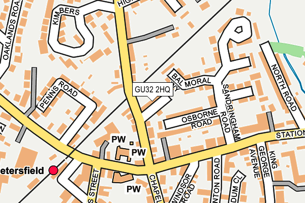 GU32 2HQ map - OS OpenMap – Local (Ordnance Survey)