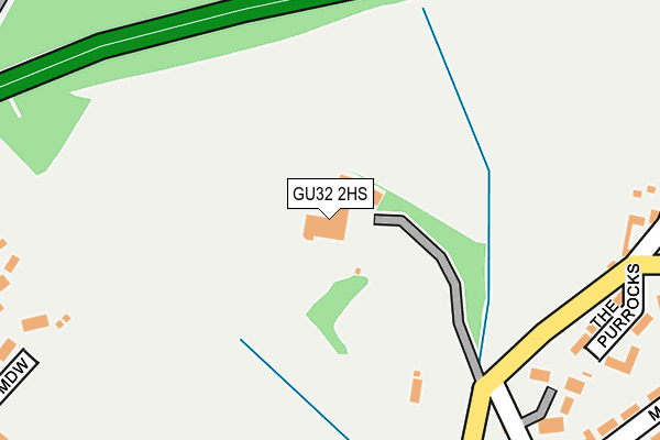 GU32 2HS map - OS OpenMap – Local (Ordnance Survey)