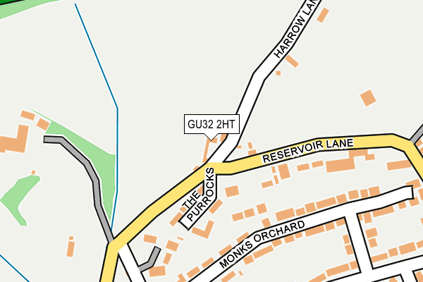 GU32 2HT map - OS OpenMap – Local (Ordnance Survey)