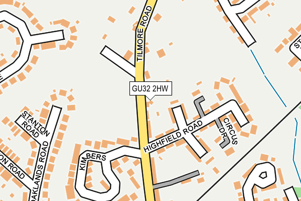 GU32 2HW map - OS OpenMap – Local (Ordnance Survey)