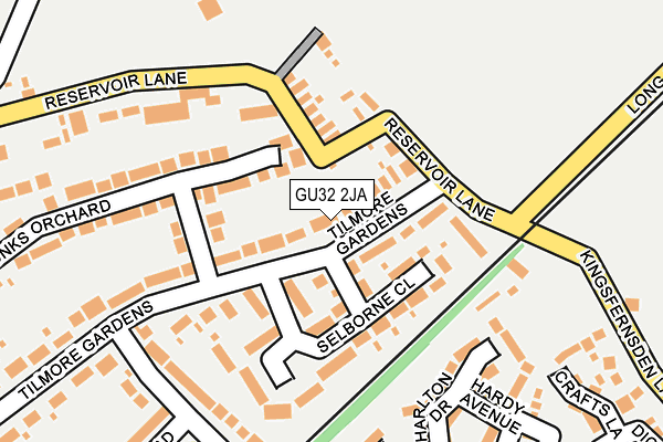 GU32 2JA map - OS OpenMap – Local (Ordnance Survey)