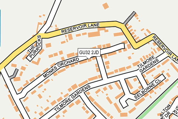 GU32 2JD map - OS OpenMap – Local (Ordnance Survey)