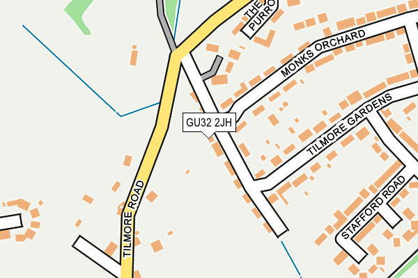 GU32 2JH map - OS OpenMap – Local (Ordnance Survey)