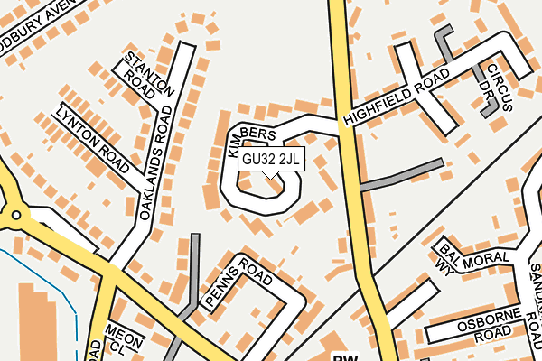 GU32 2JL map - OS OpenMap – Local (Ordnance Survey)