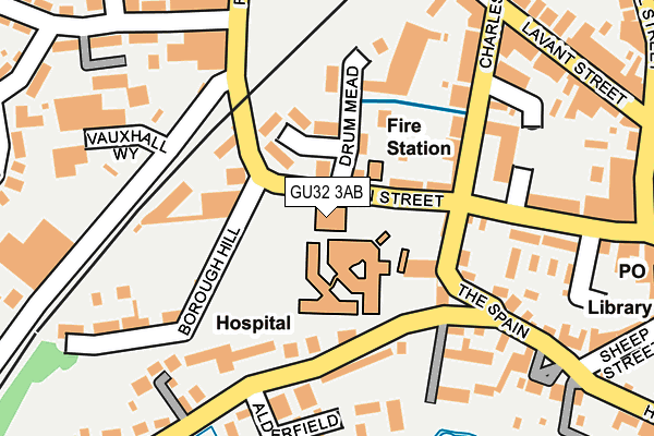 GU32 3AB map - OS OpenMap – Local (Ordnance Survey)