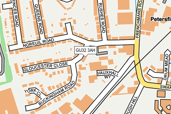 GU32 3AH map - OS OpenMap – Local (Ordnance Survey)
