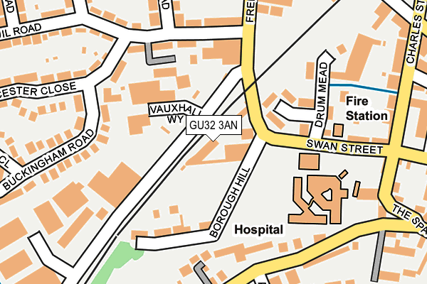 GU32 3AN map - OS OpenMap – Local (Ordnance Survey)