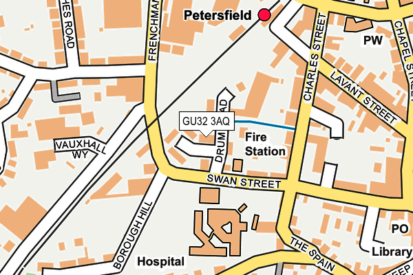 GU32 3AQ map - OS OpenMap – Local (Ordnance Survey)