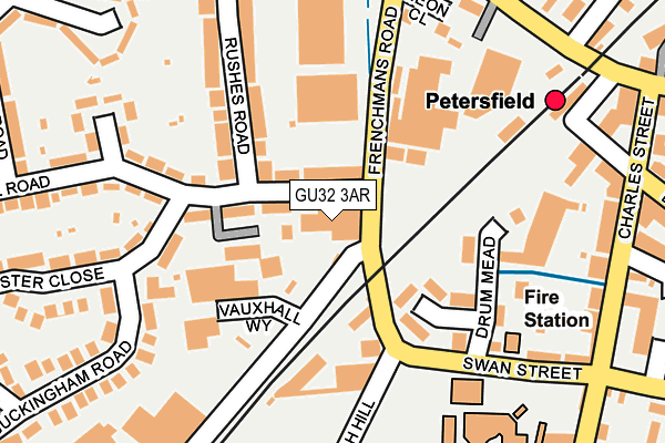 GU32 3AR map - OS OpenMap – Local (Ordnance Survey)