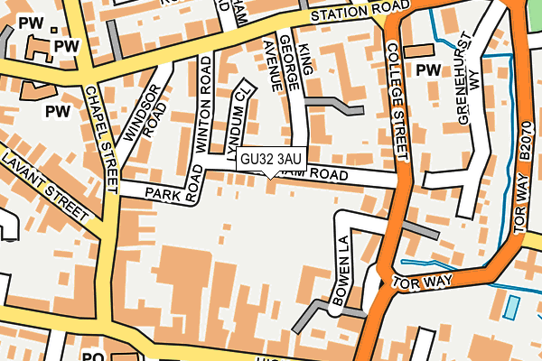 GU32 3AU map - OS OpenMap – Local (Ordnance Survey)